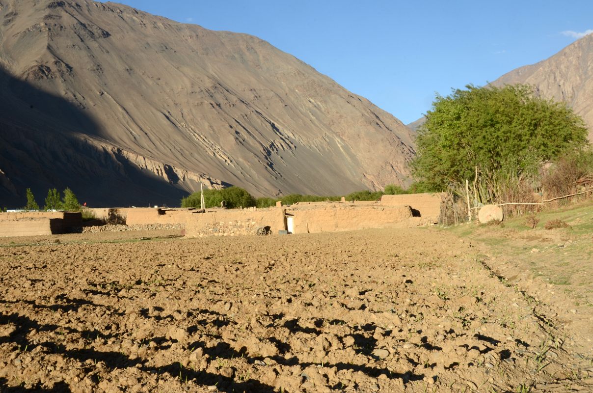 12 Tilled Fields And Mud And Rock Houses In Yilik Village On The Way To K2 China Trek